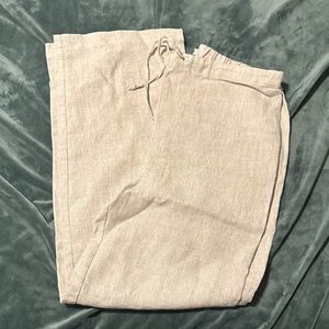 Reformation Linen Drawstring Pants Size XS W 27 L 27